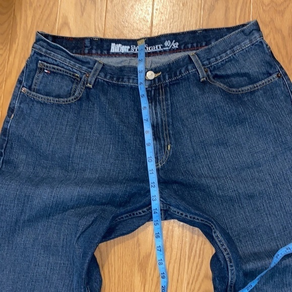 Tommy Hilfiger Men’s Classic Straight Blue Jeans (Size 40/32) - Picture 8 of 10
